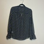 CAbi  3772 Mosiac Blouse Long Sleeve Size‎ Medium Photo 6