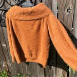 SheIn Fluffy Knit Tan Loose or Off shoulder sweater size S Photo 3