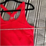 Gap Fit Racerback Tank Top XS Neon Orange Striped Athleisure Workout Fit Girl Photo 7