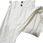 Free People  Paper Bag Relaxed Fit Wide Leg Cotton Pants White Women’s 2 Photo 4