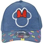 Disney Minnie Mouse Denim Baseball Cap - Youth Adjustable Back Baseball Cap Photo 0