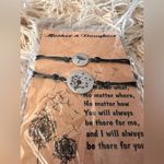 Mother Daughter Bracelet Set 🌲 Stocking Stuffer NWT Black Photo 5
