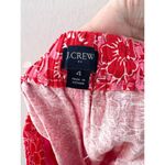 J.Crew Women's Floral Linen Blend Shorts 4 Red Pink Valentines Floral Preppy Photo 4