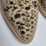 Louise et Cie  CELETE WASHABLE POINTY TOE KNIT LEOPARD PRINT FLATS 8M Photo 2