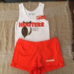 Hooters Girl Worn Sexy Tank & Shorts from Miami FL XSmall & “Noella” Name Tag Photo 0