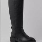 American Eagle Outfitters AE Black Knee High Classic Vegan Leather Riding Boot Photo 1