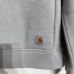 Carhartt  Gray Logo Crewneck Sweatshirt Sz M Photo 4