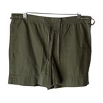Faded Glory  Authentic Green Cotton Cargo Shorts Women’s‎ Small Drawstring Photo 0