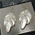 Sterling Silver TAXCO leaf shaped earrings, 13.2g Photo 6
