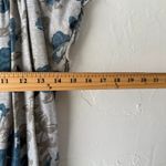 Faded Glory  Y2k Floral Smocked Top Gray‎ Blue Organic Cotton Size M Photo 5