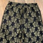 carole little Black Floral Lace Pants Size Small Photo 2