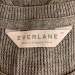 Everlane  Gray Scoop Neck Knit Sweater Size XS Photo 6