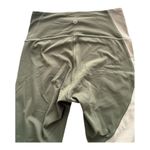 Lululemo Nulu Color Block High-Rise Cropped Leggings Green Twill / Green Fern Photo 3