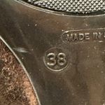 Elodie Suede Chocolate Brown Block Heel Pumps 38 US 7 Photo 7