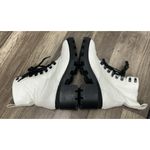 BP . Nordstrom Taylor-Lea White Leather Lace Up Platform Combat Boots Women’s 7M Photo 4