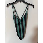 Nike V-Neck Stripe One-Piece Swimsuit size small (new) Photo 3