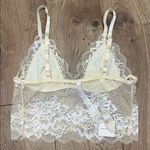 Anthropologie π Elegant Lace Bralette in Light Yellow NWT Size XS Photo 3