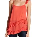 Ro & De Asymmetric Ruffle Cami Tank Top Tee M NWT Photo 0