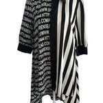 WHY Black White Striped Tunic Dress Size M NEW with tags Size M Photo 0