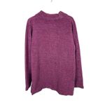 VTG 90s Denim & Co Mauve Pink Chenille Button Front Collared Cardigan Sweater S Photo 2