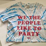 PINK - Victoria's Secret Pink Victoria’s Secret We The People Like To Party reworked tie dye t-shirt, S Photo 1