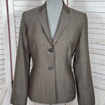 Ann Taylor  Wool Blend Blazer Jacket Taupe Brown Size 6 Photo 0