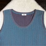 Akris Punto Fantasy Blue Jacquard Knit Sleeveless Top Photo 2