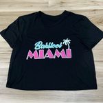 Barstool  Miami Cropped Graphic Short Sleeve Tee Shirt Women’s Medium Photo 0