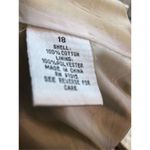 Larry Levine vee neck yellow white and beige print sheath dress Size 18 Photo 12