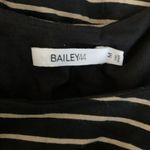 Bailey 44 Womens Size Medium Striped Dress with Faux Leather Skirt Photo 4