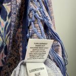 One World Shirt SZ 3X Attached Fringe Scarf Plus Curvy Boho Artsy Lagenlook NWT Photo 10