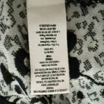 Free People | Kanuk Hoodie Black White Floral Boho Wide Sleeve Hood | Medium Photo 6