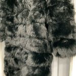The beauty optimal product faux fur Coat W/Big Hooded Sz M with tag Black Size M Photo 4