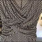 London Times  Black & Cream Midi Dress Photo 6