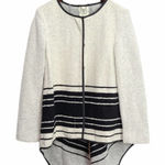 Elevenses  Women's Wool Blend Cream/Black Coat Size Small Photo 0