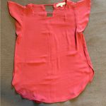 Loft Coral Pink  Cap Sleeve Blouse in XS Photo 0