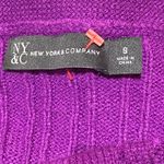 Pacific&Co NY & Fringe Purple oversized Sweater cable knit wide 3/4 sleeve women size S Photo 5