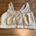 Gymshark  Crop Top Sports Bra Criss Cross Back Small Gray Green Photo 0