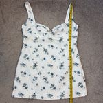 Bardot  Cello Ring Detail Floral Mini Dress White Blue 12 Photo 10
