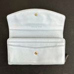 Michael Kors  Leather Powder Blue Zip-Around Wallet/Clutch Photo 4