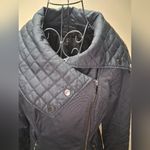 White House | Black Market NWOT   Asymmetrical Jacket Full Zip Up Black SZ Photo 2