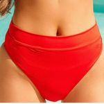 ALBION FIT Albion Red Terry Almost Cheeky Swim Bottom. Size XSmall. New Without Tags. Photo 12