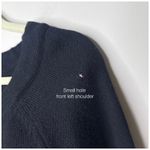 Semantiks Merino Wool Tie Front Knit Cardigan Sweater Black Womens Medium Winter Photo 3