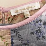 Love Shack Fancy  Pink and Floral Cotton Patchwork Natasha Ruffle Mini Dress medium Photo 3