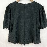 Laurence Kazar Vintage Womens Beaded Silk Top 3X Glam Goth Formal Party Art Deco Photo 4