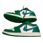 Nike DC0774-304 Air Jordan 1 Low Lucky Green Aquatone Blue Turquoise (Women's) Photo 2