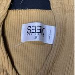 SEEK the Label  Tan Ribbed Crop Off Shoulder Top Size M Photo 1