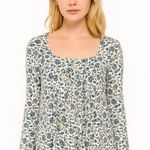 Lucky Brand Feminine Floral Peasant Top Photo 0