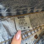 Levi's Vintage 522 Low Rise Loose Fit Jeans Sz 4 Light Wash Dad Jeans Photo 5