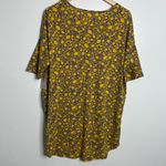 LuLaRoe NWT Irma Printed Hi-Low Tunic Yellow & Purple Size Medium Photo 6